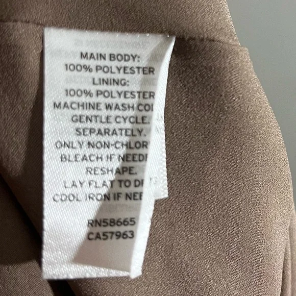 Elegant Brown Satin Nordstrom Rack Skirt - Picture 3 of 6